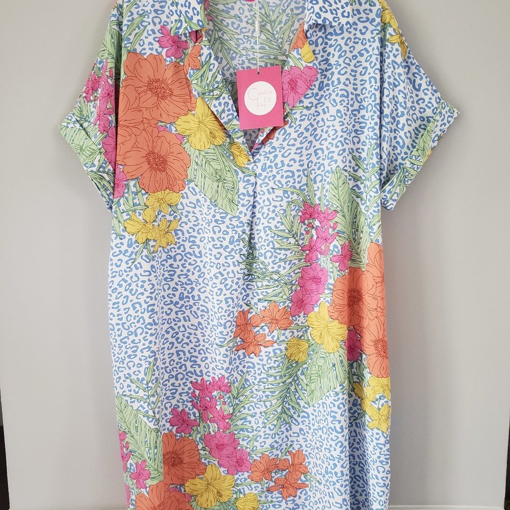 NWT Caroline Hill Tropical Print Dress